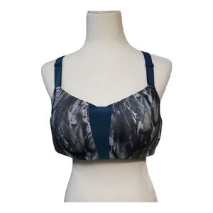 Blue and Gray Supportive Padded Intimates Bra